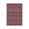 Edge Collections - 8' x 10' - Red - Washable Non-Skid Striped Area Rug for Indoor and Outdoor Use - 1 Piece